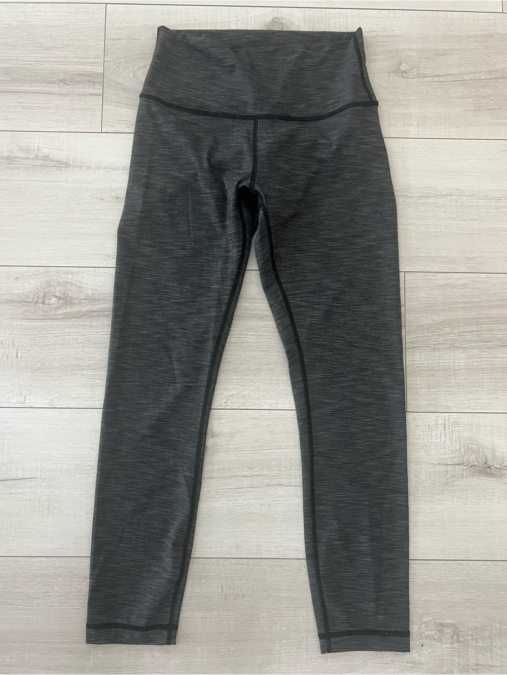 LuLuLemon High Times Pant Leggings Women's 6 Luon Suited Jacquard Black White